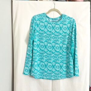 IBKUL PRINT LONG SLEEVE TOP